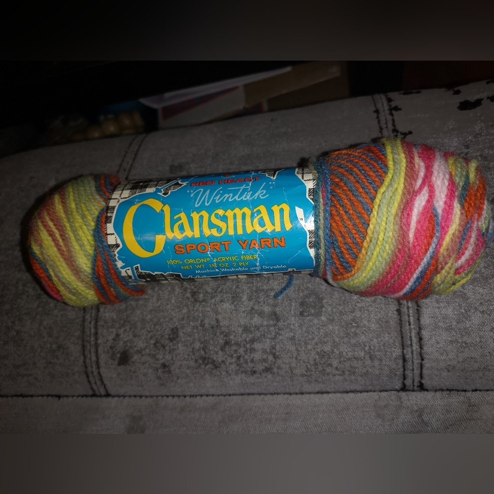Red heart Wintuk Clansman sport yarn